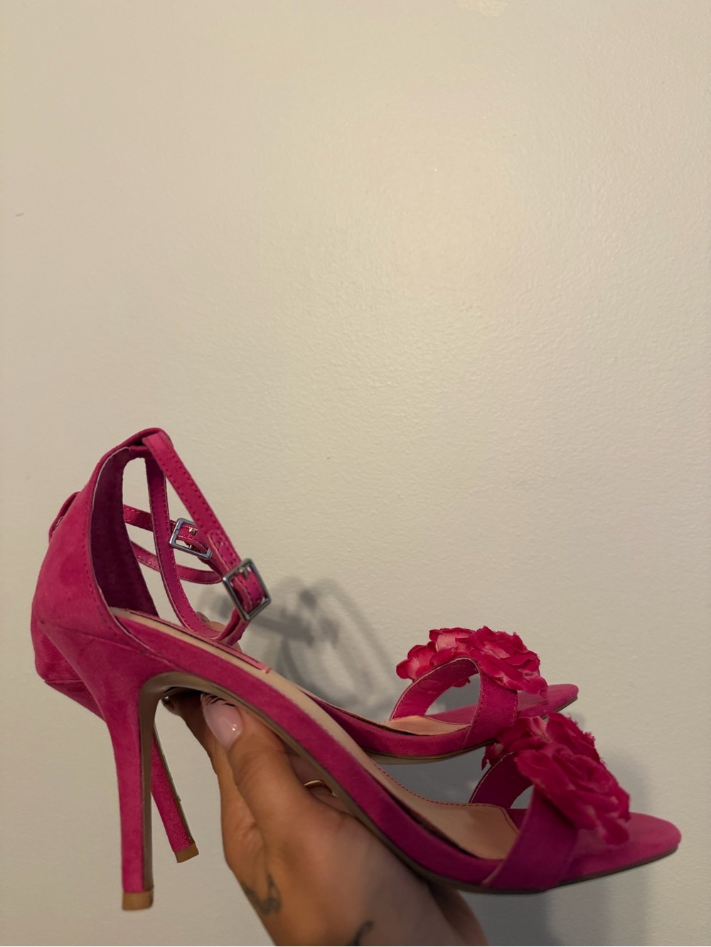 Betsey Johnson floral sandal heels